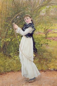 Skipping, muotokuva taiteilijan tyttärestä, Barbarasta, 1877.